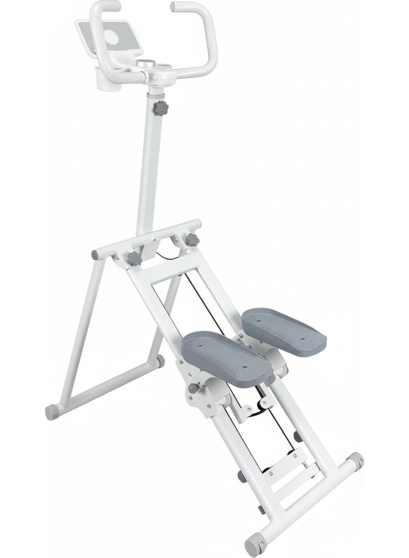 Sky Land Vertical Step Climbing Machine with Foldable Design, 4-Level Pedal Gradient, Adjustable Handle & Saddle, Tablet & Bottle Holders, Wheels – Max User 120KG EM-1886 - Image 1